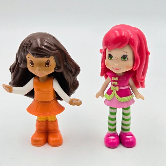 Strawberry Shortcake Doll Lot McDonald’s 2010 Orange Blossom Lemon Meringue Mini - Picture 4 of 11